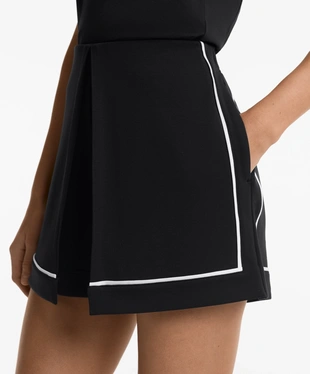 TROUSER SKIRT WITH SOFT-TOUCH MODAL AND PIPING- Заказать в России