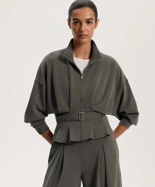 SOFT-TOUCH MODAL BELTED JACKET- Заказать в России