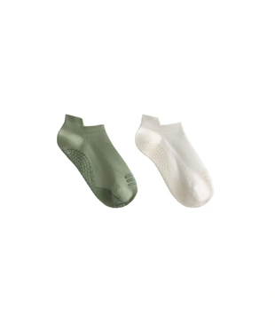 2 PAIRS OF POLYAMIDE BLEND YOGA AND PILATES SNEAKER SOCKS- Заказать в России