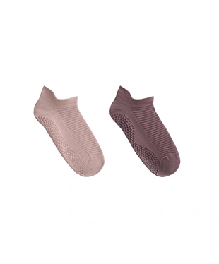 2 PAIRS OF POLYAMIDE BLEND YOGA AND PILATES SNEAKER SOCKS- Заказать в России
