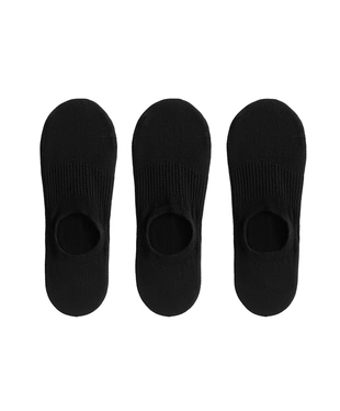 3 PAIRS OF HIGH CUT SPORTS COTTON BLEND INVISIBLE SOCKS- Заказать в России