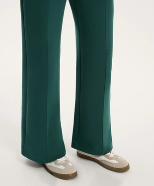 RELAXED COTTON-BLEND SEAM TROUSERS- Заказать в России