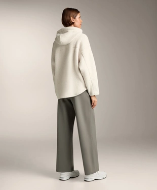 FAUX-SHEARLING HOODED JACKET- Заказать в России