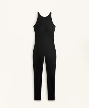 COMPRESSIVE LONG JUMPSUIT WITH BACK STRAPS- Заказать в России