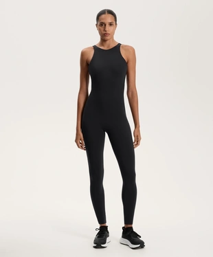 COMPRESSIVE LONG JUMPSUIT WITH BACK STRAPS- Заказать в России