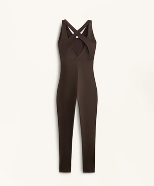 COMPRESSIVE BLOCK LONG JUMPSUIT- Заказать в России