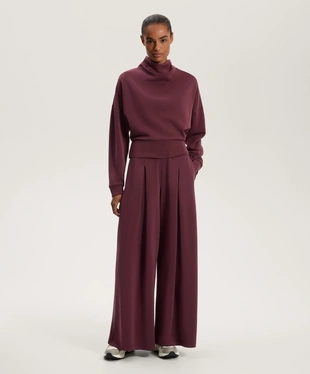 SOFT-TOUCH MODAL ROLL-NECK SWEATSHIRT- Заказать в России