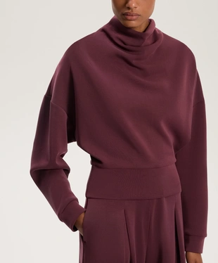 SOFT-TOUCH MODAL ROLL-NECK SWEATSHIRT- Заказать в России