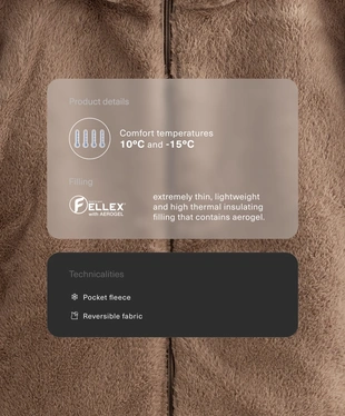 FELLEX® AEROGEL PADDED FAUX FUR JACKET- Заказать в России