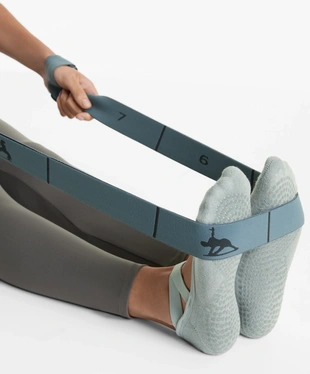 2 PAIRS OF COTTON BLEND YOGA AND PILATES SOCKS WITH CROSSOVER STRAPS AND PADDING- Заказать в России
