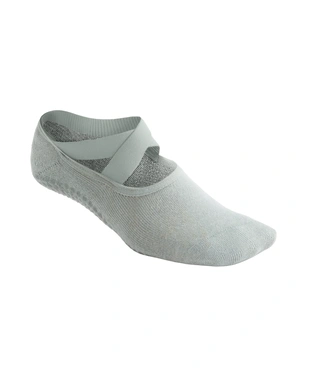 2 PAIRS OF COTTON BLEND YOGA AND PILATES SOCKS WITH CROSSOVER STRAPS AND PADDING- Заказать в России