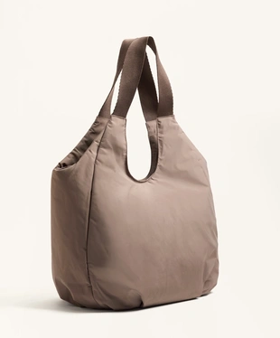 SHOPPER BAG WITH CONTRASTING HANDLE- Заказать в России