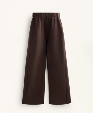 STRAIGHT-LEG TROUSERS WITH BRUSHED MODAL- Заказать в России