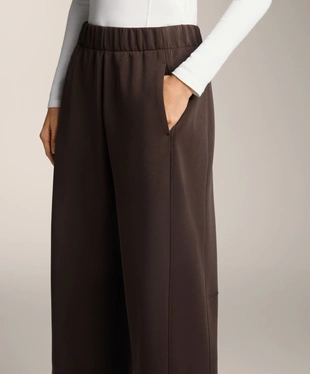 STRAIGHT-LEG TROUSERS WITH BRUSHED MODAL- Заказать в России