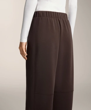 STRAIGHT-LEG TROUSERS WITH BRUSHED MODAL- Заказать в России