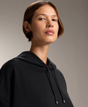 BOXY HOODIE WITH BRUSHED MODAL- Заказать в России