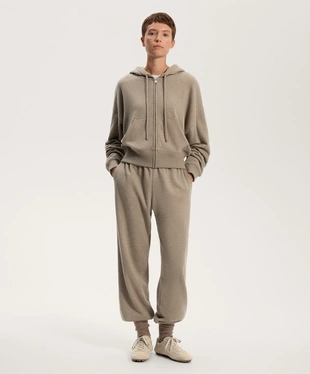 WIDE SLEEVE HOODED JACKET WITH COTTON- Заказать в России