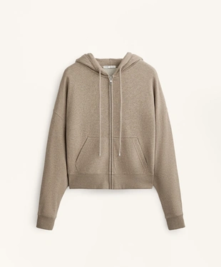 WIDE SLEEVE HOODED JACKET WITH COTTON- Заказать в России