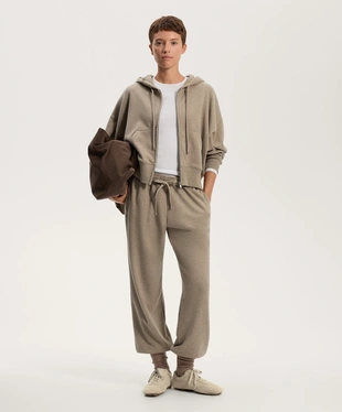WIDE SLEEVE HOODED JACKET WITH COTTON- Заказать в России