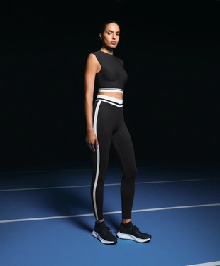 PERFECT-ADAPT HIGH RISE ANKLE-LENGTH LEGGINGS WITH SIDE LINE- Заказать в России