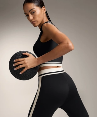 PERFECT-ADAPT HIGH RISE ANKLE-LENGTH LEGGINGS WITH SIDE LINE- Заказать в России