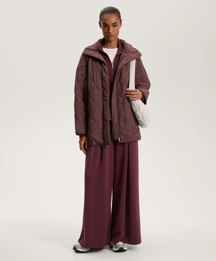 WIDE-LEG TROUSERS WITH FRONT PLEAT AND SOFT-TOUCH MODAL- Заказать в России