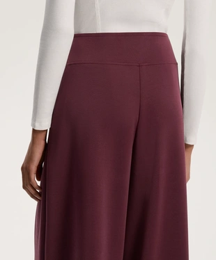 WIDE-LEG TROUSERS WITH FRONT PLEAT AND SOFT-TOUCH MODAL- Заказать в России
