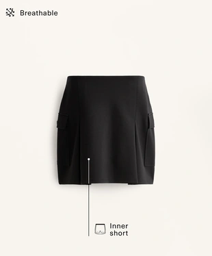 COTTON PIQUé CARGO SKIRT- Заказать в России