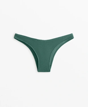 U-CUT CRINKLE MID-RISE BIKINI BOTTOMS- Заказать в России
