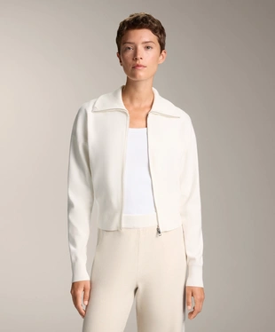 HIGH NECK KNIT JACKET- Заказать в России