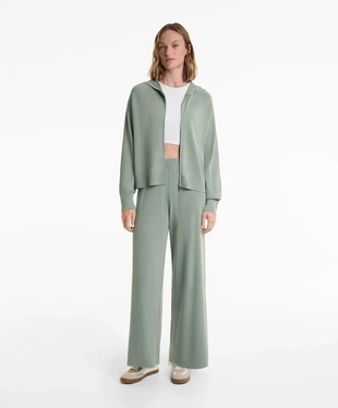 HOODED KNIT JACKET- Заказать в России