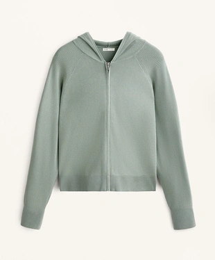 HOODED KNIT JACKET- Заказать в России