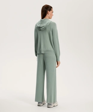 HOODED KNIT JACKET- Заказать в России