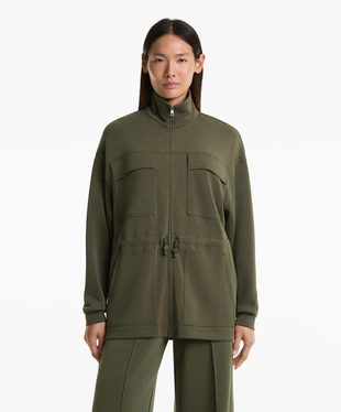LONG POCKETS JACKET WITH SOFT TOUCH MODAL- Заказать в России