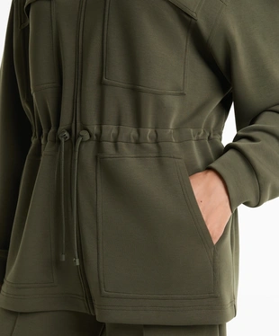 LONG POCKETS JACKET WITH SOFT TOUCH MODAL- Заказать в России