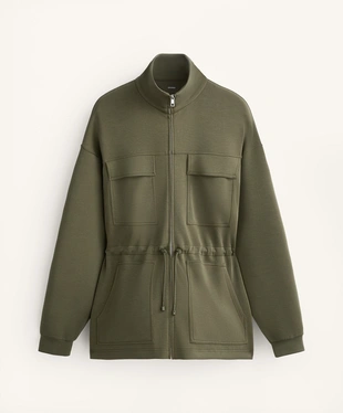 LONG POCKETS JACKET WITH SOFT TOUCH MODAL- Заказать в России