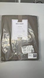 H&M Capa de sommier для двуспальной кровати из смесового льна 1034985005