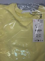 Zara ТОЛСТОВКА В СТИЛЕ РУСТИК С ДЕТАЛЯМИ В РУБЧИК Lemon yellow | 4174/672/320