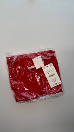 Zara БАЗОВАЯ ФУТБОЛКА ИЗ ХЛОПКА Red | 3253/320/600