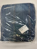 Zara ДЖИНСЫ Z1975 КЛЕШ СО СРЕДНЕЙ ПОСАДКОЙ И РЕЛЬЕФОМ Blue / Green | 7223/224/445