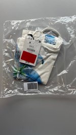 Bershka Топ из ткани с принтом на бретелях Off white|8887/443