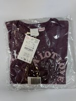 Zara ФУТБОЛКА С БЛЕСТЯЩИМ ТЕКСТОВЫМ ПРИНТОМ Burgundy | 1716/520/606