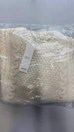 Zara Свитер с косами для рождества Ecru | 9128/544/712