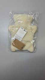 Zara Грелка с мишкой из мягкого искусственного меха Oyster-white | 1132/461/251