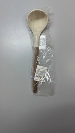 Zara Половник из силикона и дерева Cream | 8271/325/733