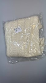 Oysho Джемпер косой вязки с высоким воротником ECRU | 3827/773/712