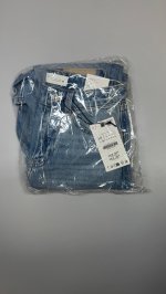 Zara ДЖИНСЫ Z.03 REGULAR FIT С ВЫСОКОЙ ПОСАДКОЙ И УДЛИНЕННЫМИ БРЮЧИНАМИ Mid-blue | 8228/224/427