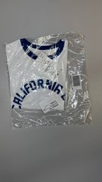 Zara ФУТБОЛКА С ТЕКСТОВЫМ ПРИНТОМ Blue/White | 0722/921/044