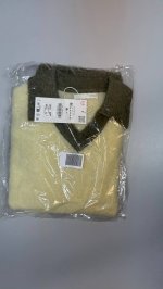 Zara ПОЛО ИЗ ТРИКОТАЖА С КОНТРАСТНЫМИ ЭЛЕМЕНТАМИ И ШЕРСТЬЮ Ecru | 0506/321/712