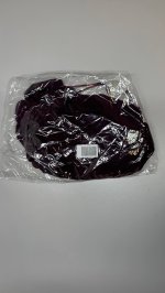 Zara ТОП С ПЫШНЫМ НИЗОМ И ЗАВЯЗКОЙ Dark aubergine | 3897/163/667